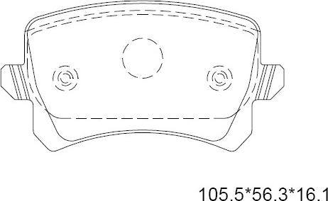 Asimco KD7579 - Brake Pad Set, disc brake car-mod.net