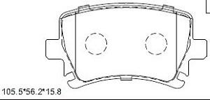 Asimco KD7792 - Brake Pad Set, disc brake car-mod.net