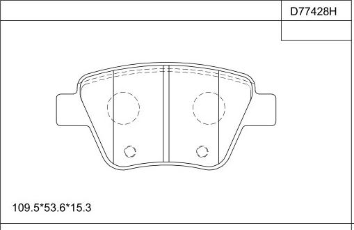 Asimco KD77428H - Brake Pad Set, disc brake car-mod.net
