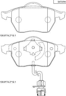 Asimco KD7718 - Brake Pad Set, disc brake car-mod.net