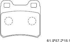Asimco KD7731 - Brake Pad Set, disc brake car-mod.net