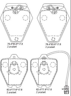 Asimco KD7773 - Brake Pad Set, disc brake car-mod.net