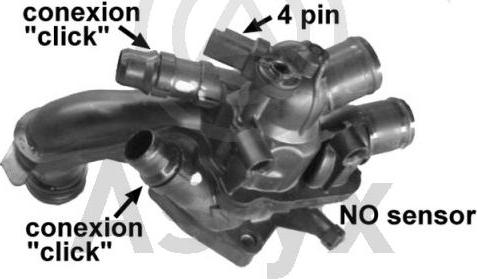 Aslyx AS-535583 - Coolant thermostat / housing car-mod.net