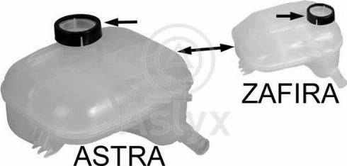 Aslyx AS-103921 - Expansion Tank, coolant car-mod.net