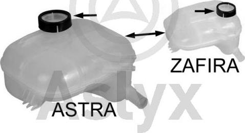 Aslyx AS-201629 - Expansion Tank, coolant car-mod.net