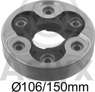 Aslyx AS-202821 - Flexible disc, propshaft joint car-mod.net