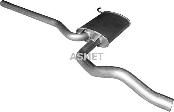 Asmet 04.092 - Middle Silencer car-mod.net