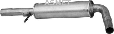 Asmet 21.009 - Middle Silencer car-mod.net