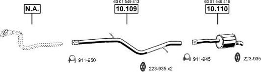 Asmet DA100370 - Exhaust System car-mod.net