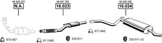 Asmet FI160435 - Exhaust System car-mod.net