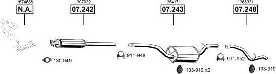 Asmet FO072790 - Exhaust System car-mod.net