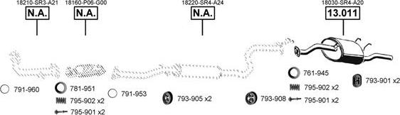 Asmet HO130650 - Exhaust System car-mod.net