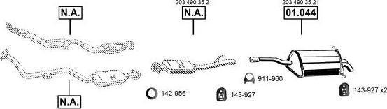 Asmet ME010240 - Exhaust System car-mod.net
