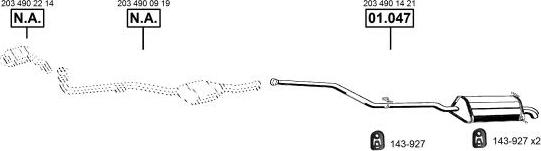 Asmet ME010285 - Exhaust System car-mod.net