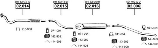 Asmet ME012955 - Exhaust System car-mod.net