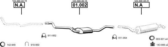 Asmet ME012070 - Exhaust System car-mod.net