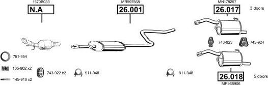 Asmet MI260190 - Exhaust System car-mod.net
