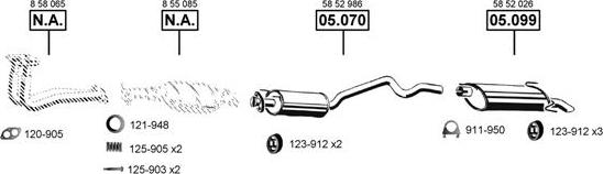 Asmet OP050570 - Exhaust System car-mod.net