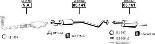 Asmet OP051375 - Exhaust System car-mod.net