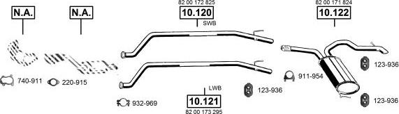 Asmet RE105665 - Exhaust System car-mod.net