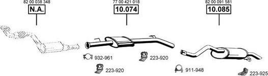 Asmet RE100385 - Exhaust System car-mod.net