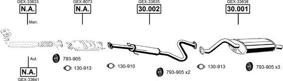 Asmet RO301500 - Exhaust System car-mod.net