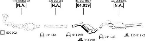 Asmet VA034000 - Exhaust System car-mod.net