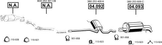 Asmet VA034105 - Exhaust System car-mod.net