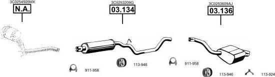 Asmet VA034271 - Exhaust System car-mod.net