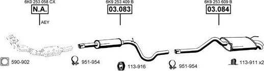 Asmet VA030910 - Exhaust System car-mod.net
