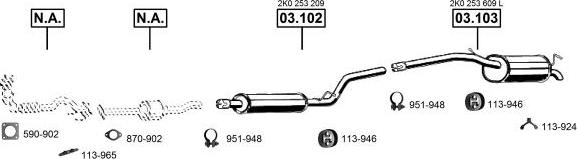 Asmet VA030922 - Exhaust System car-mod.net