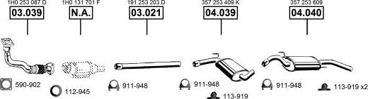 Asmet VA033990 - Exhaust System car-mod.net