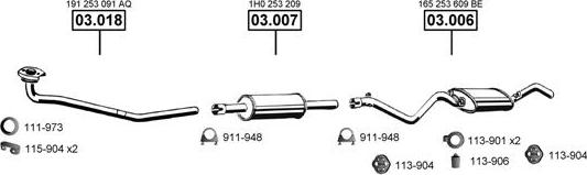 Asmet VA033090 - Exhaust System car-mod.net