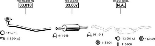 Asmet VA033100 - Exhaust System car-mod.net