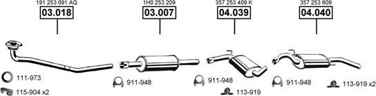 Asmet VA033875 - Exhaust System car-mod.net