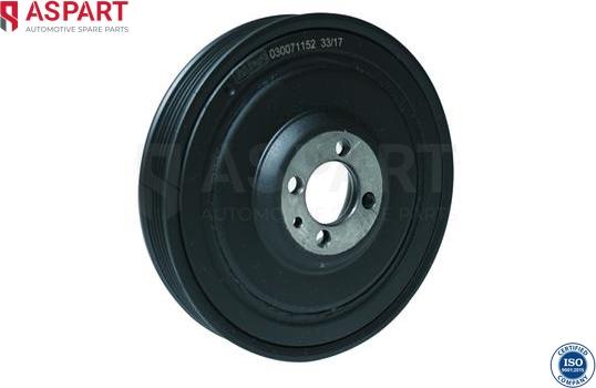 ASPART 8CBP1066 - Belt Pulley, crankshaft car-mod.net