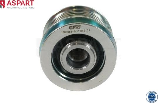 ASPART 8DGP1017 - Pulley, alternator, freewheel clutch car-mod.net