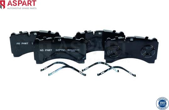 ASPART 3BPA1004 - Brake Pad Set, disc brake car-mod.net