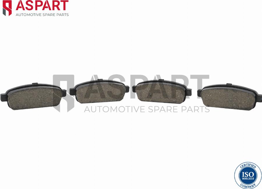 ASPART 3BPA1148 - Brake Pad Set, disc brake car-mod.net