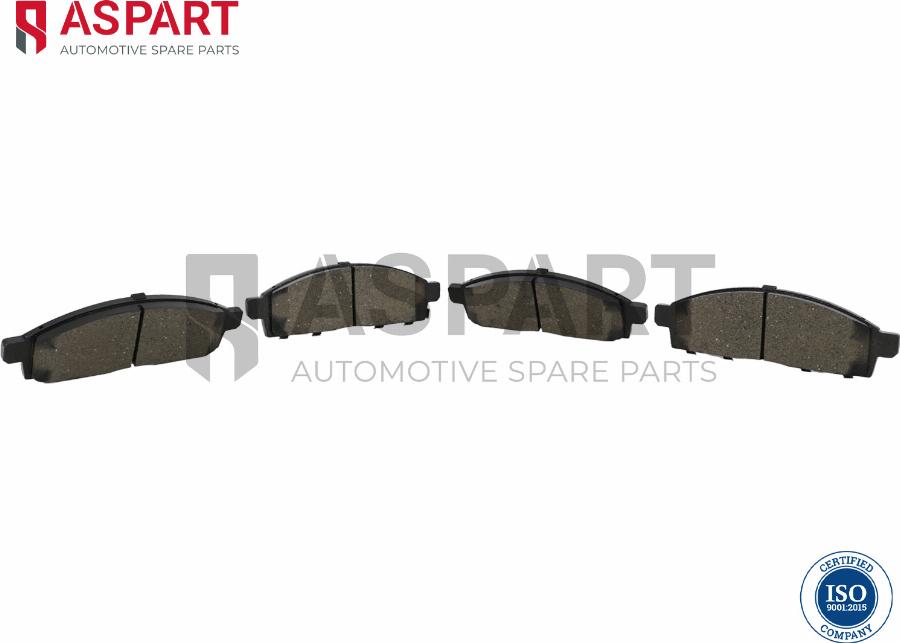 ASPART 3BPA1158 - Brake Pad Set, disc brake car-mod.net