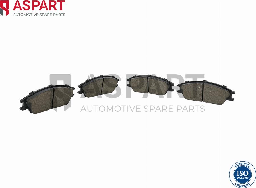 ASPART 3BPA1165 - Brake Pad Set, disc brake car-mod.net