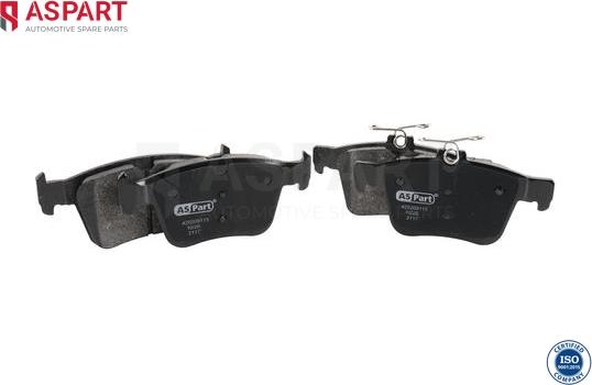 ASPART 3BPA1113 - Brake Pad Set, disc brake car-mod.net