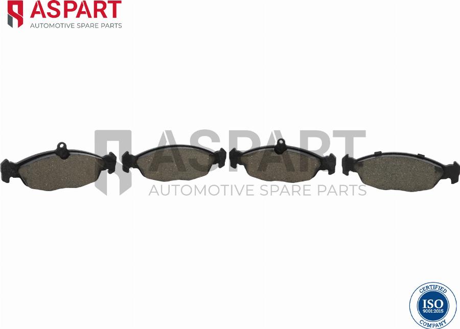 ASPART 3BPA1189 - Brake Pad Set, disc brake car-mod.net