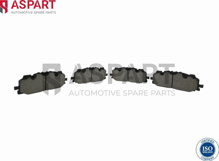 ASPART 3BPA1207 - Brake Pad Set, disc brake car-mod.net