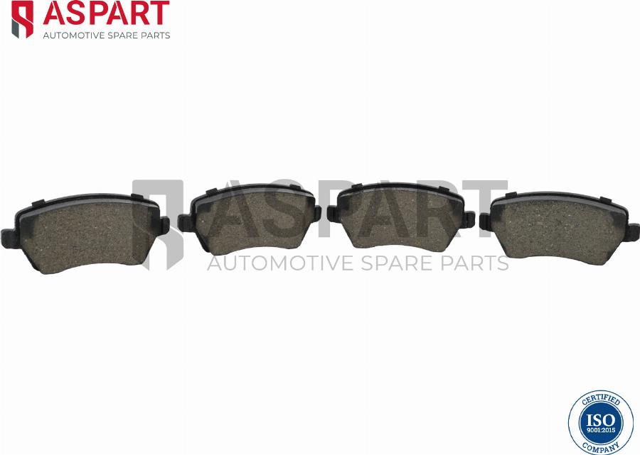 ASPART 3BPA1217 - Brake Pad Set, disc brake car-mod.net