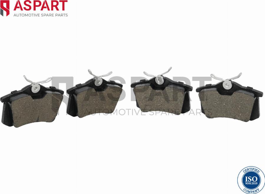 ASPART 3BPA1225 - Brake Pad Set, disc brake car-mod.net