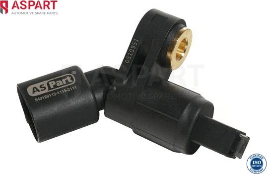 ASPART 2WSE1028 - ABS sensor, wheel speed car-mod.net