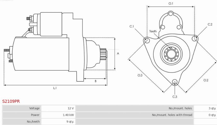 AS-PL S2109PR - Starter car-mod.net