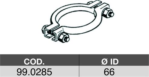 ASSO 99.0285 - Pipe Connector, exhaust system car-mod.net