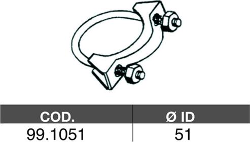 ASSO 99.1051 - Pipe Connector, exhaust system car-mod.net